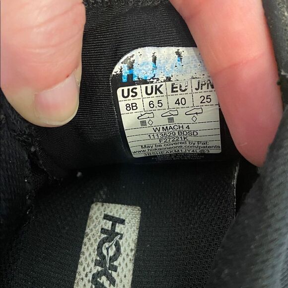 HOKA One One Black ProFly W Mach 4 Running Sneakers Size 8 main image 6